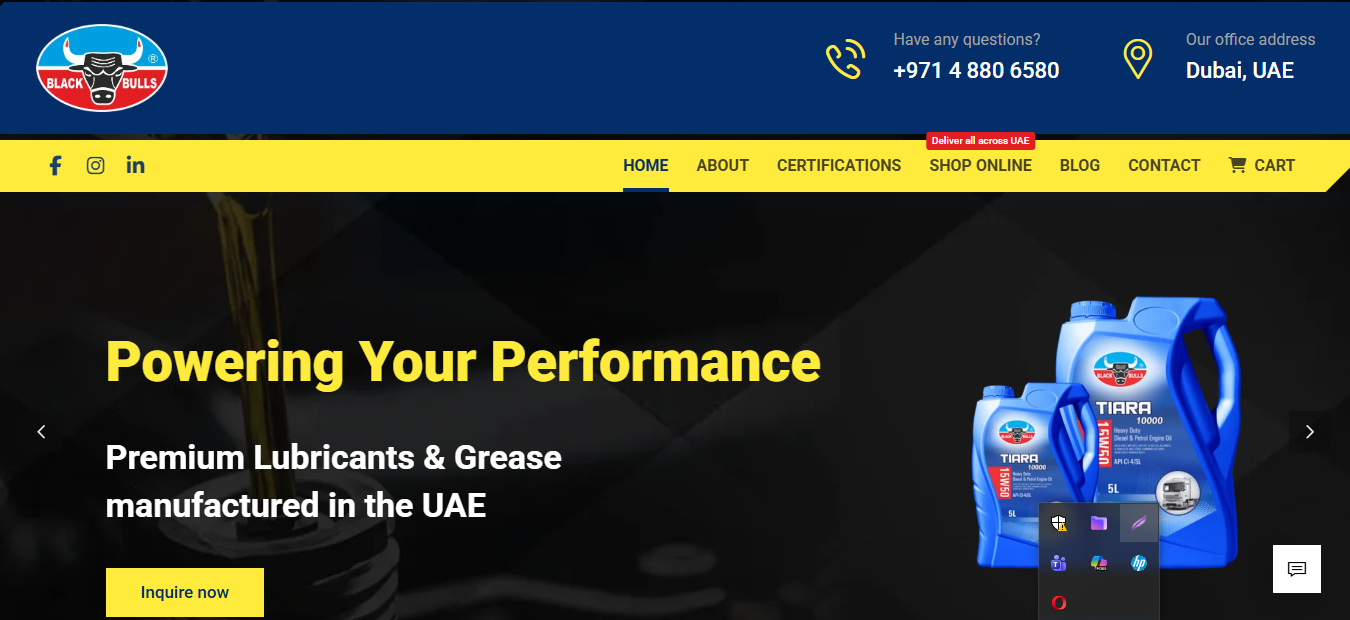Black Bulls Website